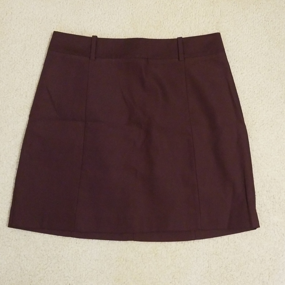 Burgundy skirt